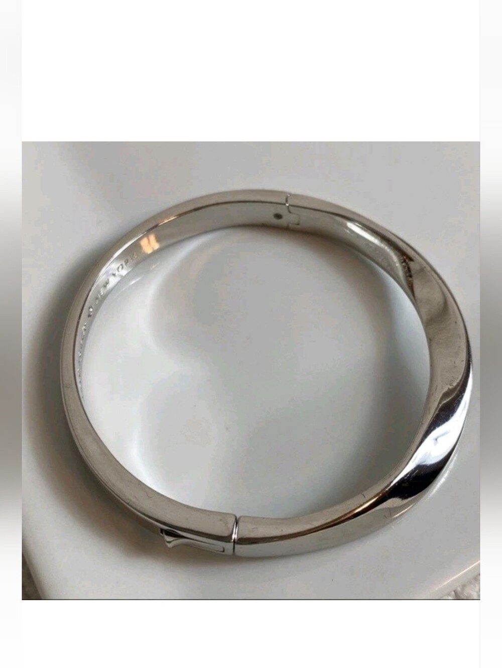 Kate Spade Silvertone Bangle Bracelet
